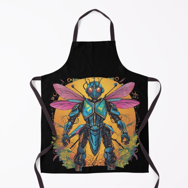 Item preview, Dragonfly Robot Knight Blue Armor Pink Wings designed and sold by GFamilyC.