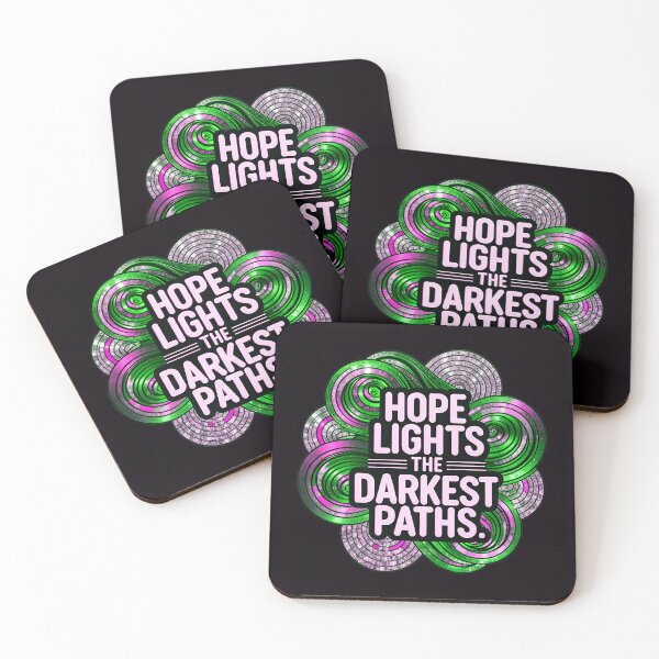 Item preview, Hope Lights The Darkest Paths Motivational Quote designed and sold by TheArtOfPat.