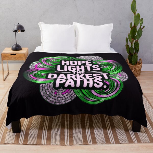 Item preview, Hope Lights The Darkest Paths Motivational Quote designed and sold by TheArtOfPat.