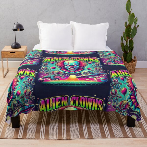 Item preview, Alien Clowns: Cosmic Invasion Neon Space T-Shirt designed and sold by TshirtTown77.