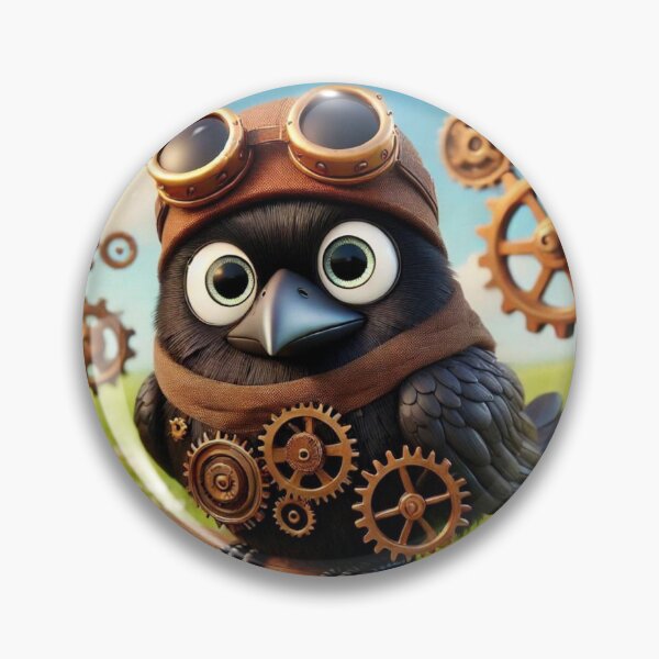 Item preview, Steampunk Common Raven designed and sold by Sillytoe.