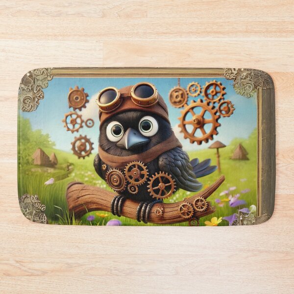 Item preview, Steampunk Common Raven designed and sold by Sillytoe.