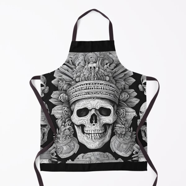 Item preview, Aztec Warrior Skull designed and sold by NicMacTees.