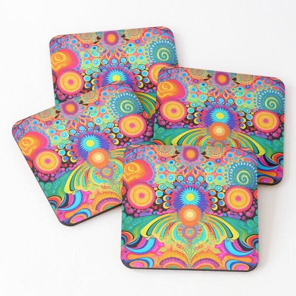 Item preview, 70s Psychedelic Colorful Art designed and sold by HLPsychDesigns.
