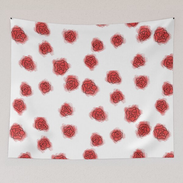 Item preview, Red roses doodle designed and sold by MadeByBonilla.