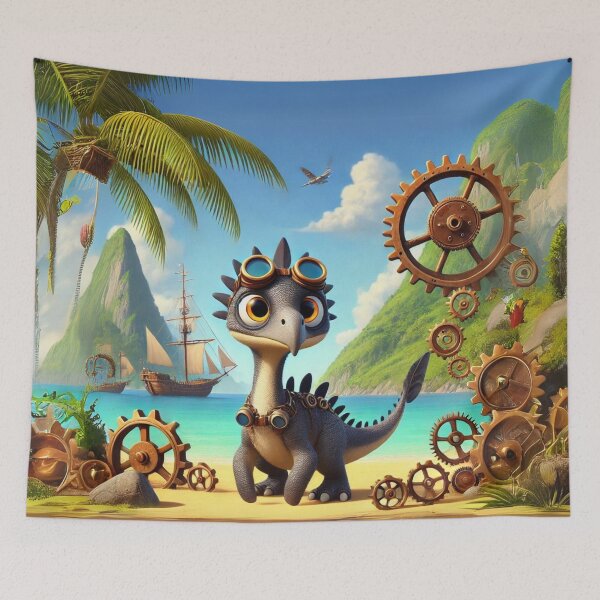 Item preview, Steampunk Compsognathus designed and sold by Sillytoe.