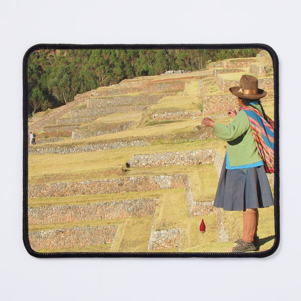 Item preview, Woman spinning wool at Chinchero Terraces designed and sold by Global Nomad.