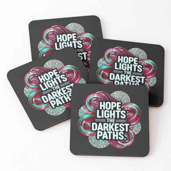 Item preview, Hope Lights The Darkest Paths Motivational Quote designed and sold by TheArtOfPat.