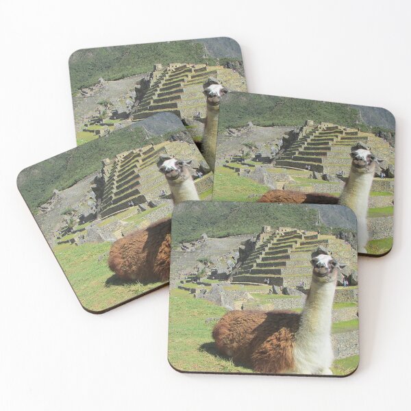 Item preview, Cute Llama at Machu Picchu designed and sold by Global Nomad.