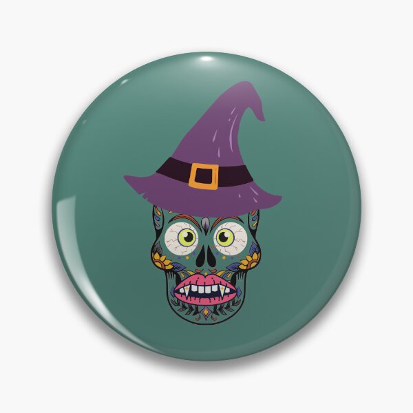 Item preview, Hexed Geometry: Purple Witch Hat, Scary Eye & Vampire Fangs Halloween Design designed and sold by EducaPro.