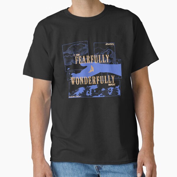 Item preview, Fearfully and Wonderfully Made BLUE & GOLD designed and sold by Scribble-LeviJo.
