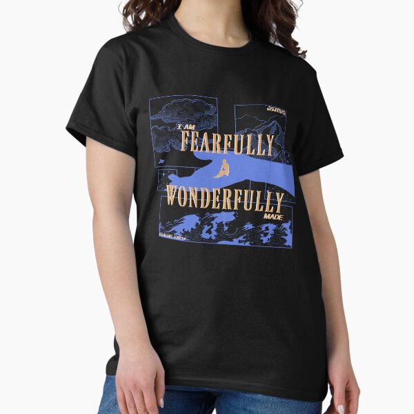 Item preview, Fearfully and Wonderfully Made BLUE & GOLD designed and sold by Scribble-LeviJo.