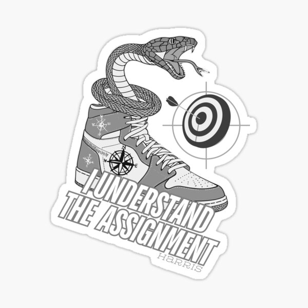 I Understand the Assignment print design Sticker