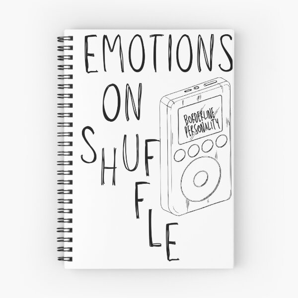 Item preview, emotions on shuffle (blk) designed and sold by nelliclaire.