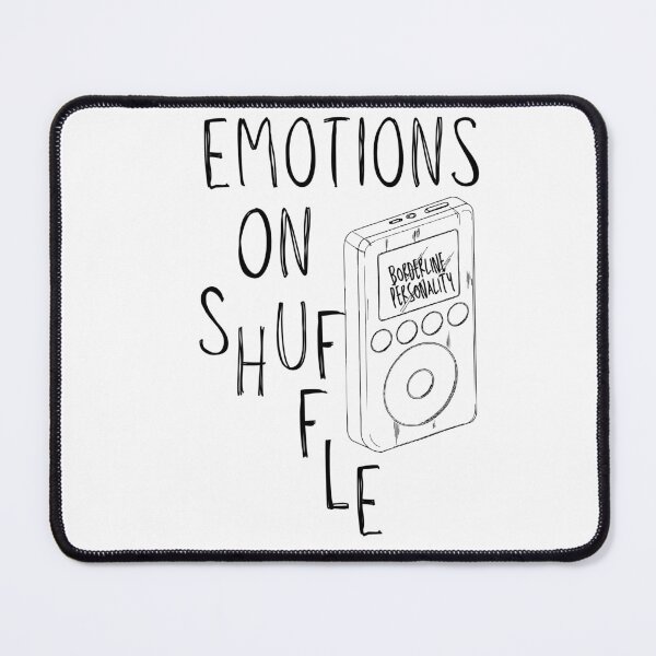 Item preview, emotions on shuffle (blk) designed and sold by nelliclaire.