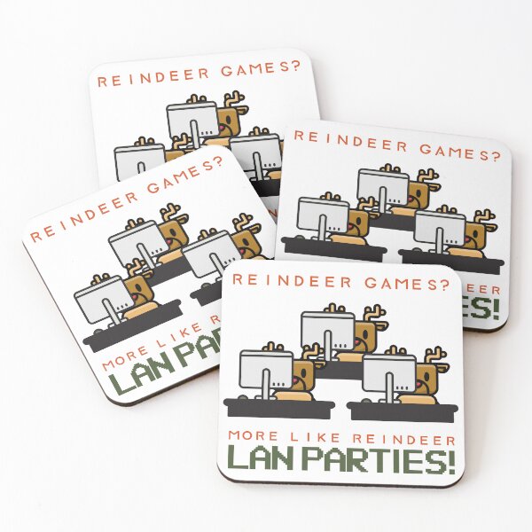 Item preview, Reindeer Games? More Like Reindeer LAN Parties! Christmas Tech designed and sold by Circle-Cats.
