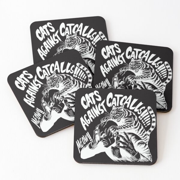Item preview, CATS AGAINST CATCALLS FEMINISM  designed and sold by Sm-art-y.