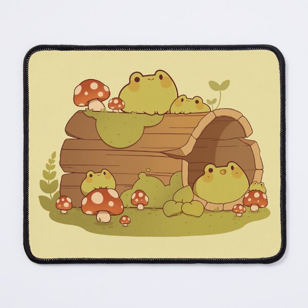 Item preview, Frogs on a mossy log designed and sold by Rihnlin.