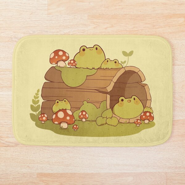 Item preview, Frogs on a mossy log designed and sold by Rihnlin.
