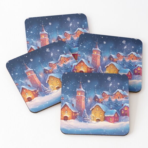 Item preview, Whimsical Winter Village designed and sold by DigiCre8.
