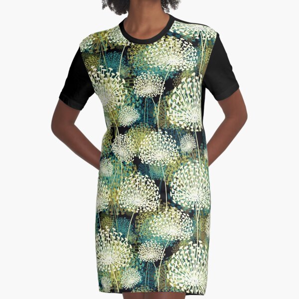 Dandelions Graphic T-Shirt Dress