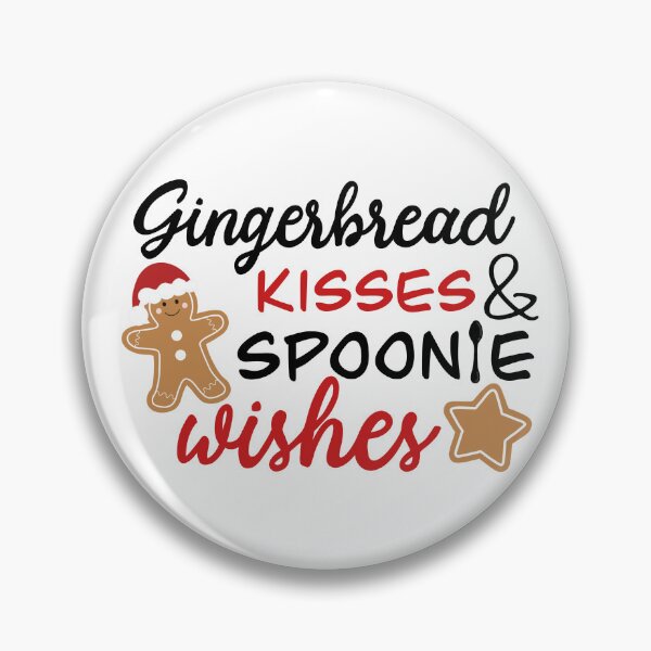 Item preview, Gingerbread Kisses & Spoonie Wishes | POTS Awareness Christmas designed and sold by Be-Potsitive.