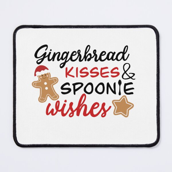 Item preview, Gingerbread Kisses & Spoonie Wishes | POTS Awareness Christmas designed and sold by Be-Potsitive.