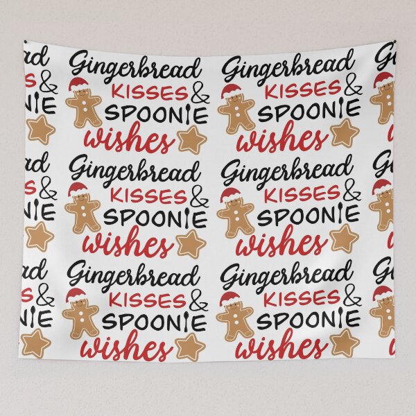 Item preview, Gingerbread Kisses & Spoonie Wishes | POTS Awareness Christmas designed and sold by Be-Potsitive.
