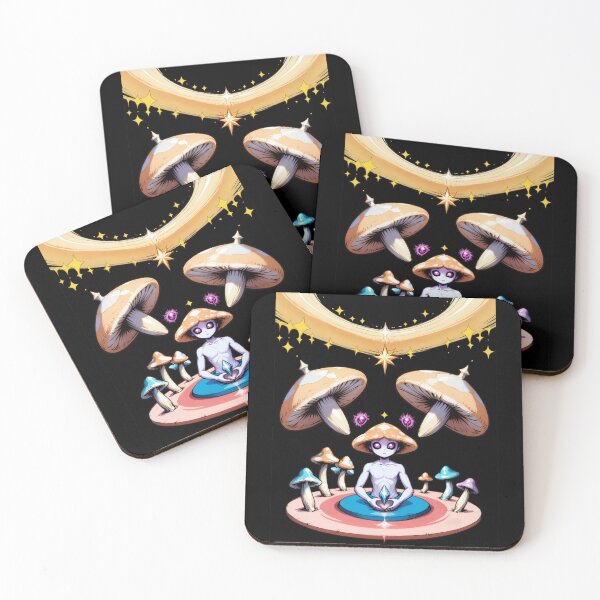 Item preview, Trippy Witchy crystal Magic Mushrooms Alter  designed and sold by Arcane  Adorable.
