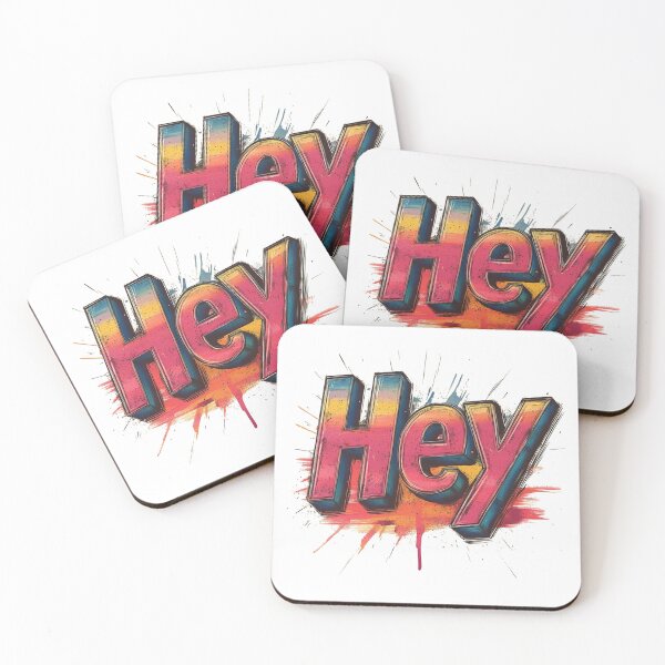 Item preview, Energetic Hey - Bold Hello designed and sold by Pujo Design.
