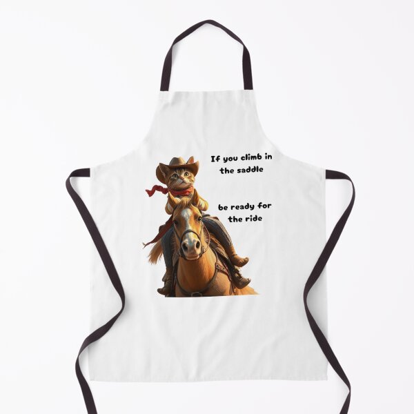 Item preview, cowboy cat rider on a horse designed and sold by GinnyGi.