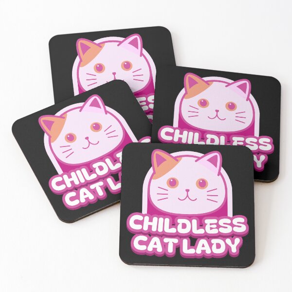 Item preview, Childless Cat Lady Phrase designed and sold by ProWittyDesigns.