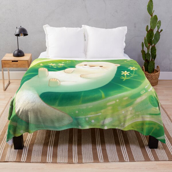 Item preview, Otter Chilling on a Lily Pad designed and sold by AshiraCreations.