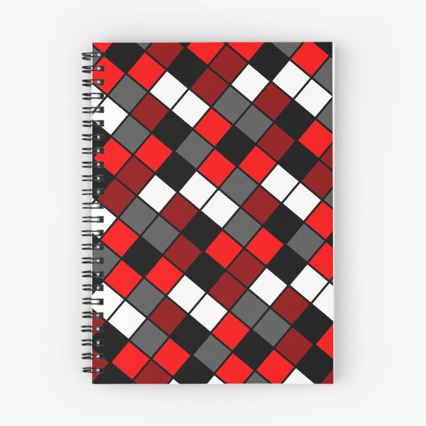 Item preview, Alternating Checkerboard Square Blocks Cubes Dark Reds Theme designed and sold by EvergreenMotifs.
