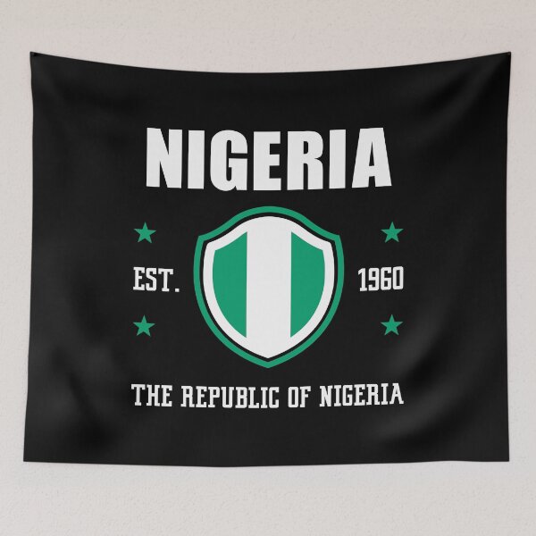 Item preview, Republic of Nigeria | Nigeria Independence Day - Black designed and sold by PearlMoonGrapes.