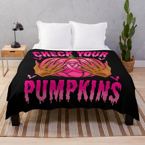 Item preview, Check Your Pumpkins Breast Cancer Halloween Design designed and sold by tigger shop.