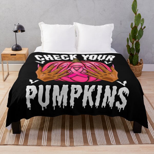 Item preview, Check Your Pumpkins Breast Cancer Halloween Design designed and sold by tigger shop.