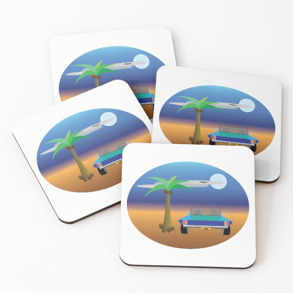 Item preview, BEACH  DUNE BUGGY SUNSET VIBE designed and sold by mdb-designs.