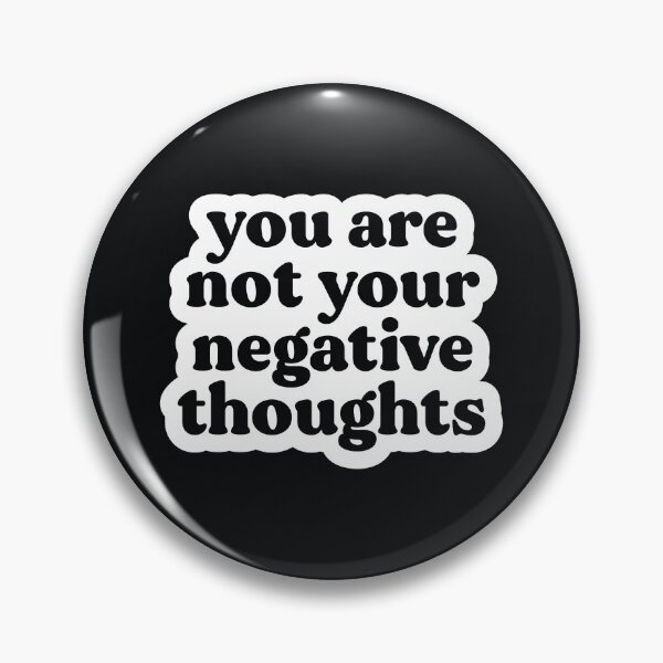 Item preview, You Are Not Your Negative Thoughts | Black | Mental Health, Trauma, Addiction and Recovery Poster designed and sold by KindToYourMind.