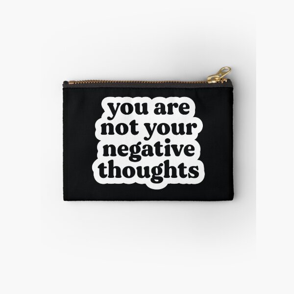 Item preview, You Are Not Your Negative Thoughts | Black | Mental Health, Trauma, Addiction and Recovery Poster designed and sold by KindToYourMind.