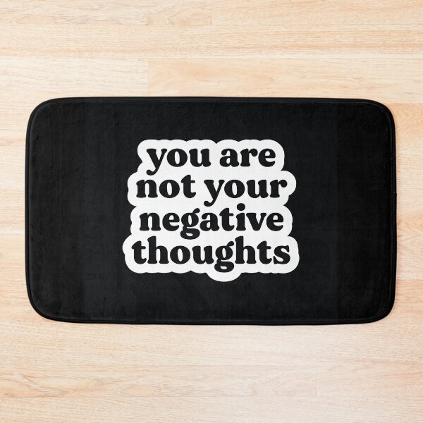 Item preview, You Are Not Your Negative Thoughts | Black | Mental Health, Trauma, Addiction and Recovery Poster designed and sold by KindToYourMind.