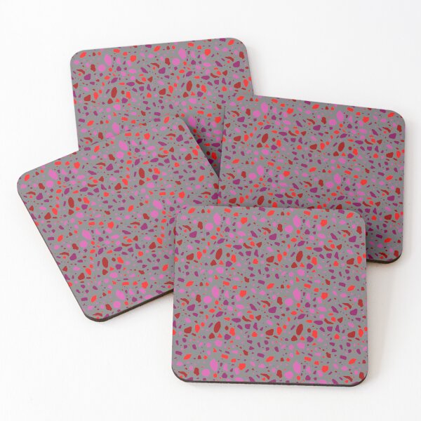 Item preview, Warm Terrazzo Colorful Reds Pattern Party Confetti Design designed and sold by EvergreenMotifs.
