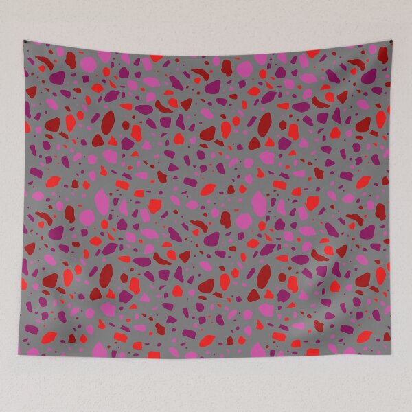 Item preview, Warm Terrazzo Colorful Reds Pattern Party Confetti Design designed and sold by EvergreenMotifs.