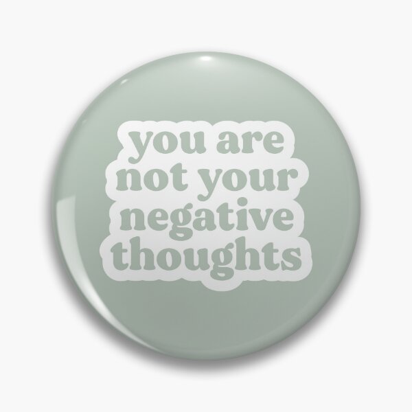 Item preview, You Are Not Your Negative Thoughts | Mist Green | Mental Health, Trauma, Addiction and Recovery Poster designed and sold by KindToYourMind.