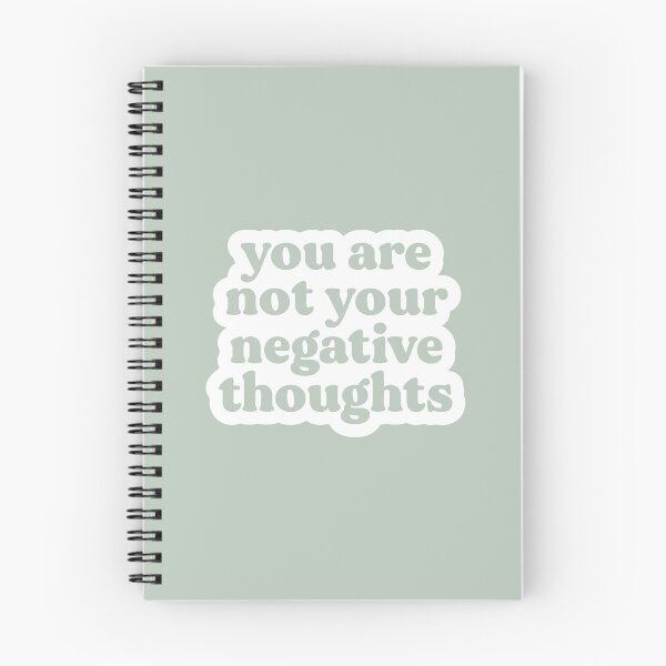 Item preview, You Are Not Your Negative Thoughts | Mist Green | Mental Health, Trauma, Addiction and Recovery Poster designed and sold by KindToYourMind.