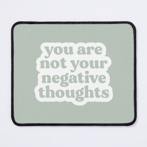 Item preview, You Are Not Your Negative Thoughts | Mist Green | Mental Health, Trauma, Addiction and Recovery Poster designed and sold by KindToYourMind.