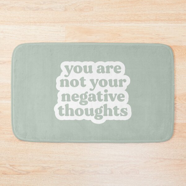 Item preview, You Are Not Your Negative Thoughts | Mist Green | Mental Health, Trauma, Addiction and Recovery Poster designed and sold by KindToYourMind.