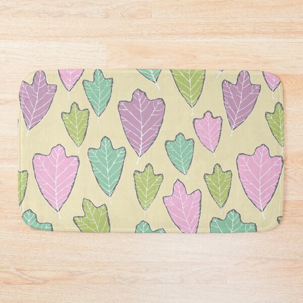 Item preview, Colorful Pastel Hand Drawn Leaves Pattern designed and sold by schorrnuff.