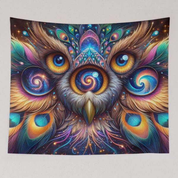 Item preview, Psychedelic Galactic Owl designed and sold by Paul Morse.