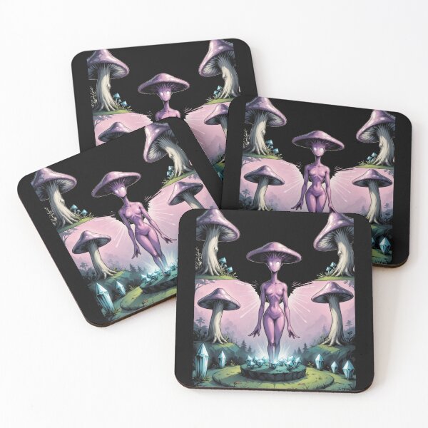 Item preview, Trippy Witchy crystal Magic Mushrooms Alter  designed and sold by Arcane  Adorable.
